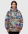 Engineered Garments Atlantic Parka Jacket In Multi Color Crazy Leopard Print