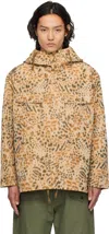 Engineered Garments Beige Cagoule Jacket In Br001 Brown Polyeste