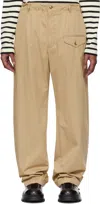Engineered Garments Beige Gurkha Trousers In Sd053 Khaki Cotton S