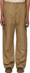 Engineered Garments Casual Pants With Belt Loops In Zt215 B - Khaki Cl J
