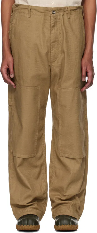 ENGINEERED GARMENTS BEIGE PAINTER TROUSERS