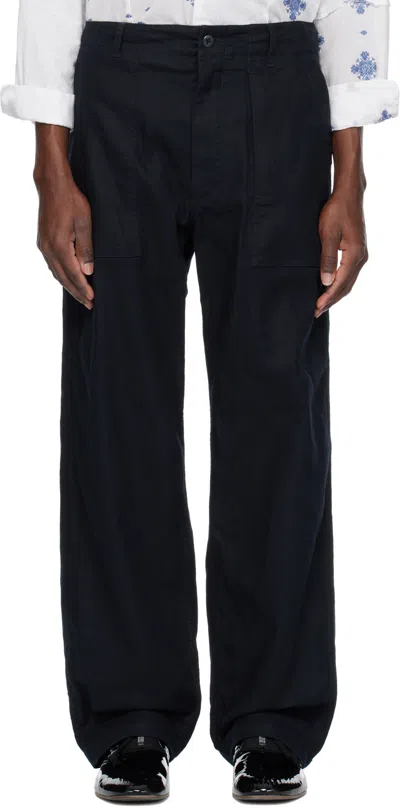 Engineered Garments Belt Loops Slacks In Black