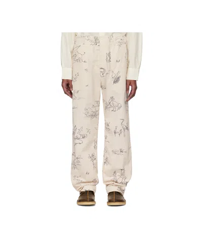 Engineered Garments Belt Loops Slacks In Nude