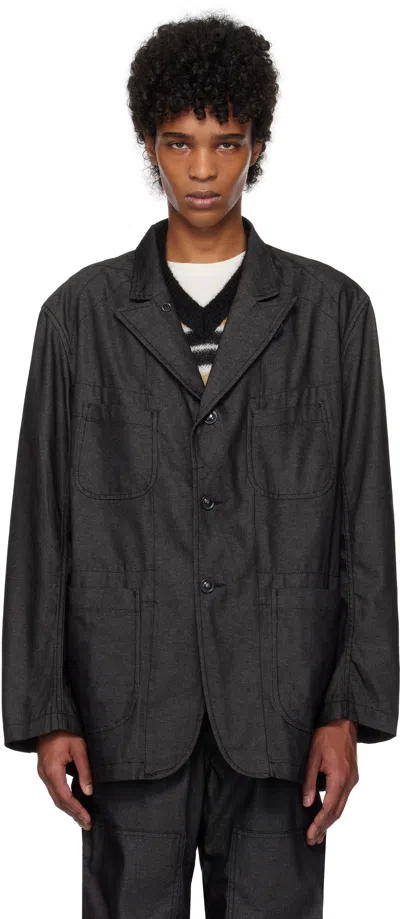 Engineered Garments Black Bedford Denim Blazer In Zt211 A - Black Cp D