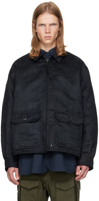 Engineered Garments Black G8 Jacket In Ct279 A - Black Poly