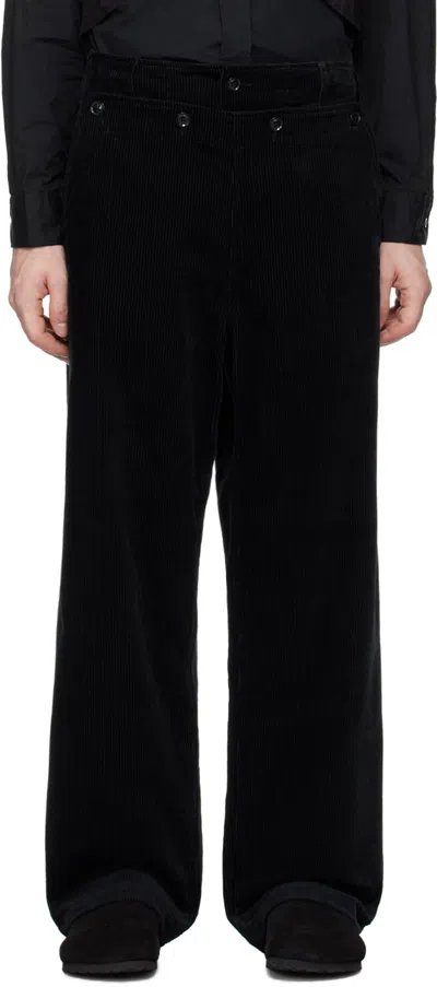 Engineered Garments Black Sailor Trousers In Wp011 Black Cotton 8