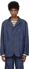 Engineered Garments Blue Bedford Denim Blazer In Zt210 B - Indigo Cp