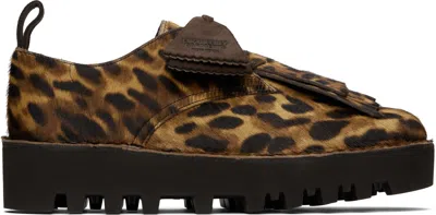 Engineered Garments Brown Clarks Originals Edition Desert Khan Eg Derbys In Animal Print