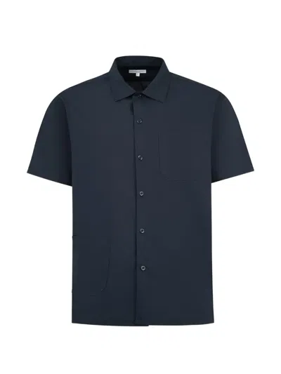 Engineered Garments Camp Short-sleeve Shirt In Blue