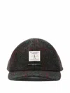 Engineered Garments Check-pattern Wool Cap In Brown