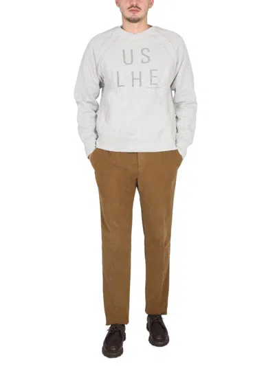Engineered Garments Crewneck Sweatshirt In Grey