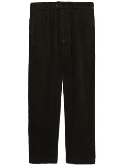 Engineered Garments Corduroy Cotton Straight-leg Trousers In Green