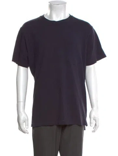 Pre-owned Engineered Garments Crew Neck Short Sleeve T-shirt In Blue