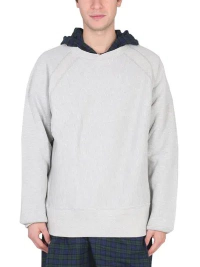 Engineered Garments Crewneck Sweatshirt In White