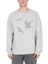 Engineered Garments Engineered Crewneck Sweatshirt In Gray