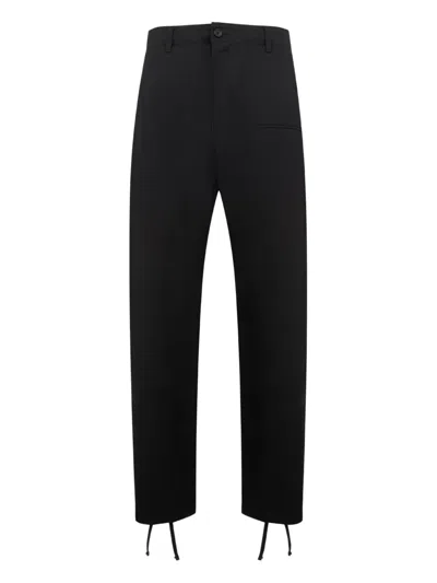 Engineered Garments Drawcord-cuffs Trousers In Black