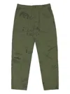 Engineered Garments Fatigue Graffiti-print Trousers In Green