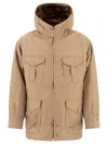 Engineered Garments Field 3 Layer Parka In Neutral