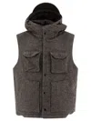 Engineered Garments Men's "field" Vest Jacket In Grey