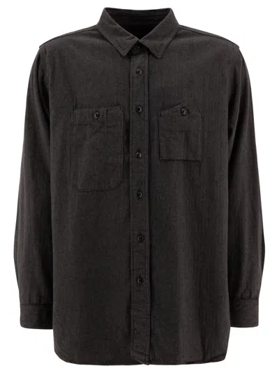 Engineered Garments Regular Fit Flannel Shirt For Men In Grey
