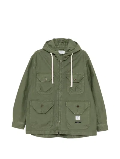 Engineered Garments Flap Pockets Military Jacket In Green