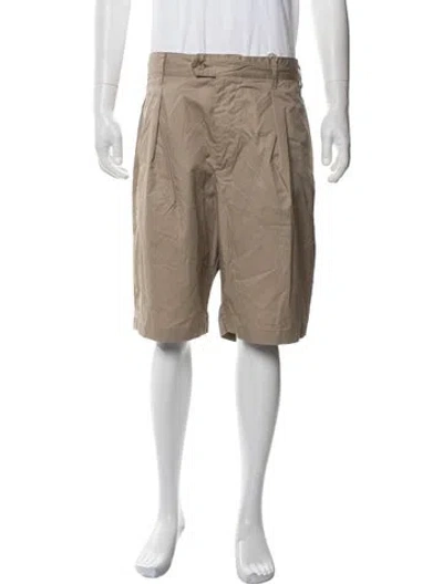 Pre-owned Engineered Garments Flat Front Shorts In Neutrals