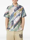 Engineered Garments Floral-patchwork Short-sleeve Shirt In Multi