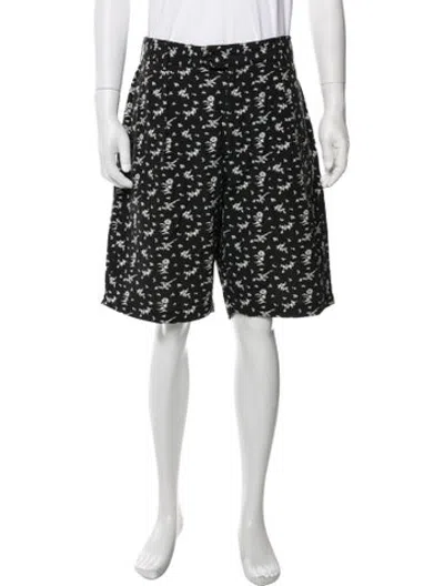 Pre-owned Engineered Garments Floral Print Shorts In Grey