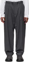 Engineered Garments Gray Carlyle Trousers In Lc001 A - Charcoal T