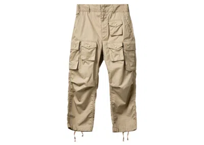 Pre-owned Engineered Garments Highcount Twill Fa Pant In Khaki In Brown