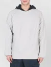 Engineered Garments Hooded Crewneck Sweatshirt Crossbar L Detail In Neutral