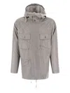 Engineered Garments Hooded Flap-pocket Jacket In Gray