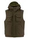 Engineered Garments Hooded Pocket Gilet In Green