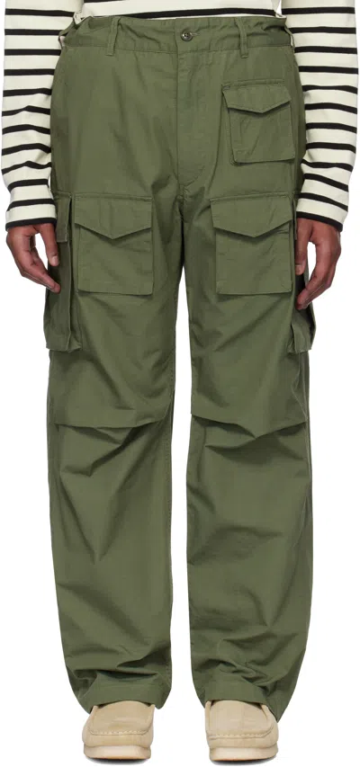 Engineered Garments Khaki Fa Cargo Pants In Ct010 Olive Cotton R