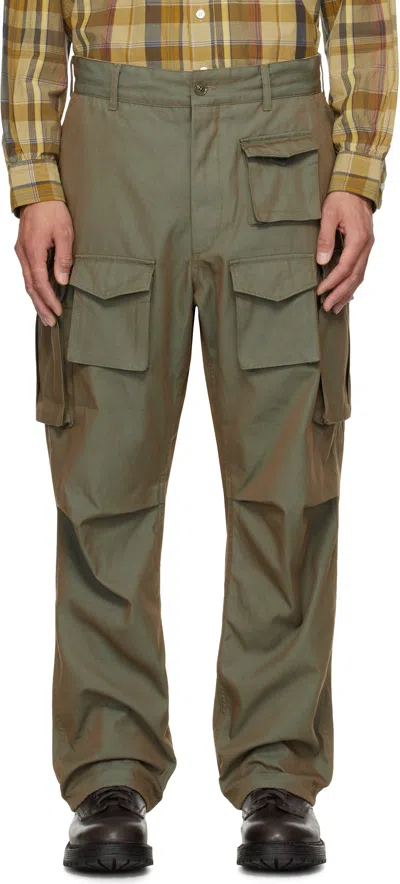Engineered Garments Khaki Fa Cargo Pants In Eu007 Olive Pc Iride