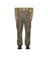 Engineered Garments Khaki Fa Cargo Pants In Green