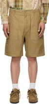 Engineered Garments Khaki Fatigue Shorts In Zt215 B - Khaki Cl J