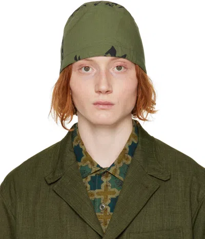 Engineered Garments Khaki Fez Hat In Ct243 Olive