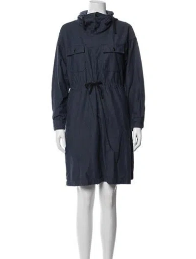 Pre-owned Engineered Garments Knee-length Dress In Blue