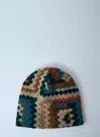 Engineered Garments Crochet-knit Patterned Beanie In Multi