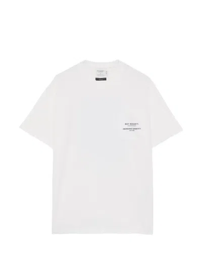 Engineered Garments Logo-print Pocket T-shirt In White