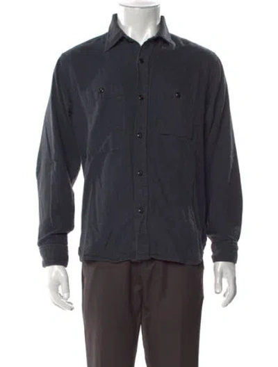 Pre-owned Engineered Garments Long Sleeve Dress Shirt In Gray