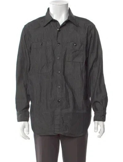 Pre-owned Engineered Garments Long Sleeve Shirt In Black
