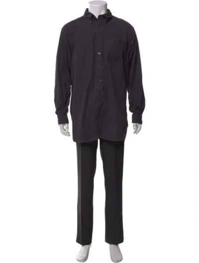Pre-owned Engineered Garments Long Sleeve Shirt In Blue