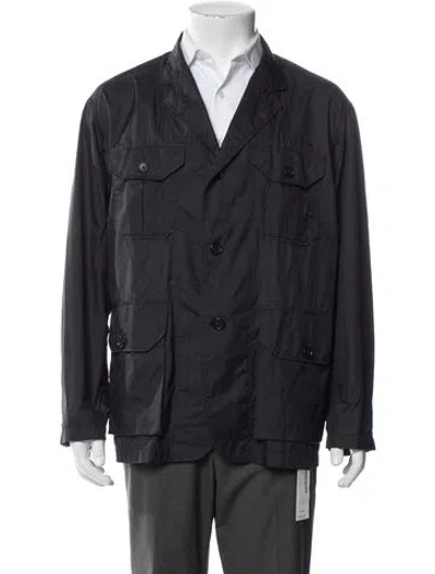 Pre-owned Engineered Garments Long Sleeve Shirt In Blue