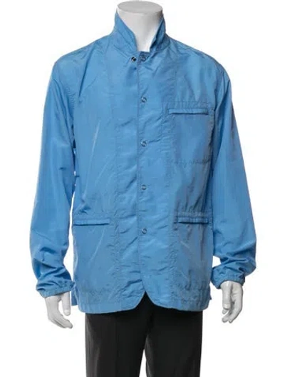 Pre-owned Engineered Garments Long Sleeve Shirt In Blue