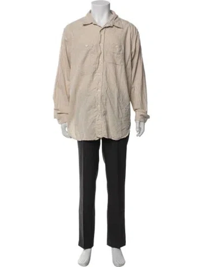 Pre-owned Engineered Garments Long Sleeve Shirt In Brown
