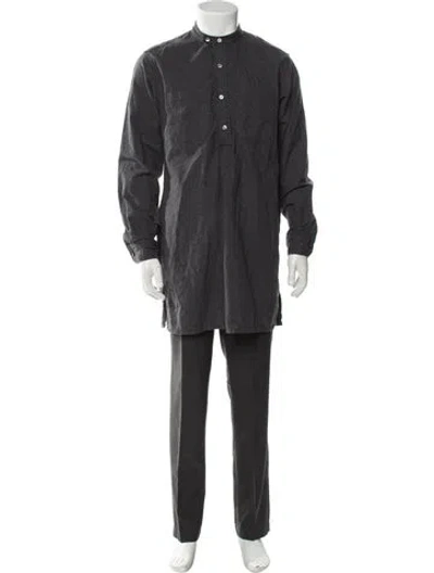 Pre-owned Engineered Garments Long Sleeve Shirt In Gray