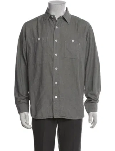 Pre-owned Engineered Garments Long Sleeve Shirt In Gray