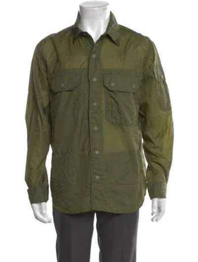 Pre-owned Engineered Garments Long Sleeve Shirt In Green